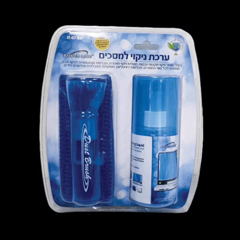 ערכת ניקוי למסכים   מברשת Silver Line XT-427 NEW 200ml