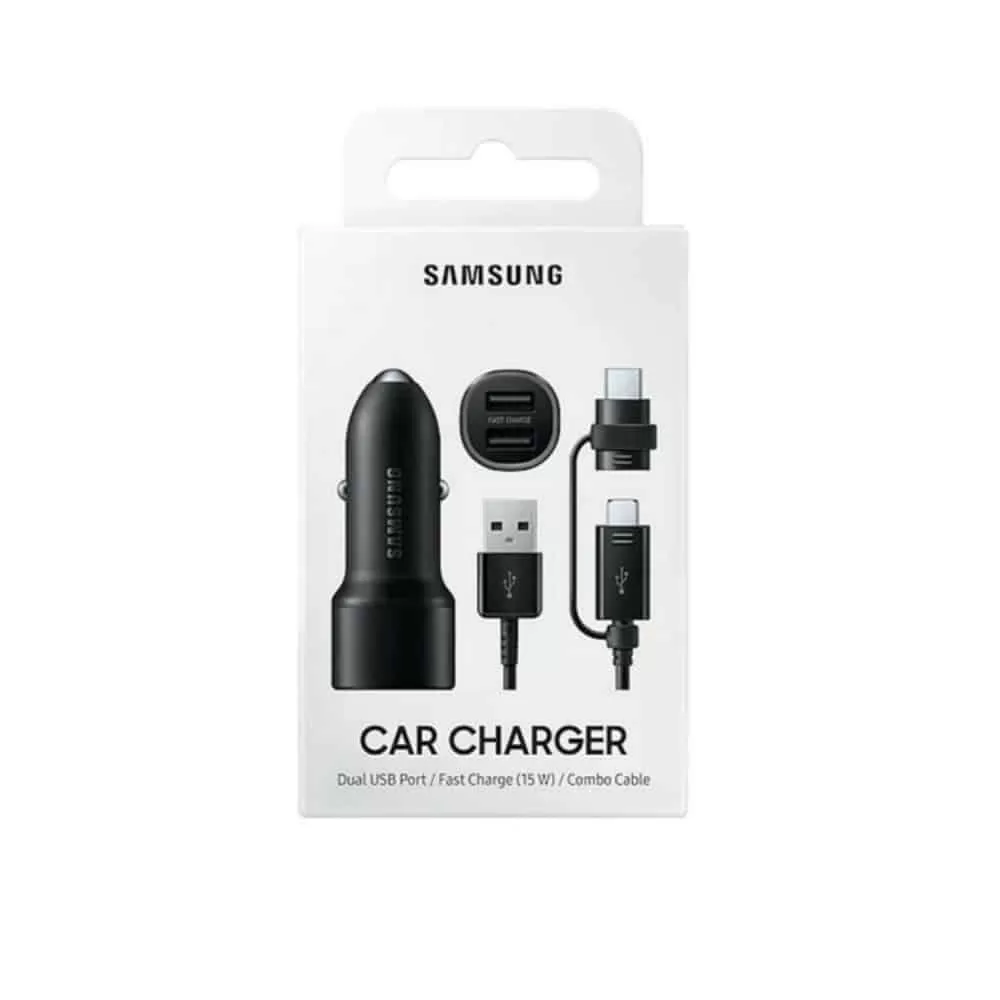 מטען לרכב SAMSUNG COMBO CABLE 15W