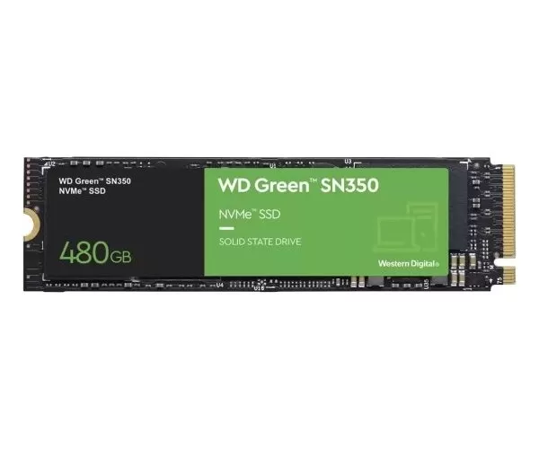 דיסק פנימי Western Digital Green 480GB SN350 NVMe SSD Pcie3.0X4