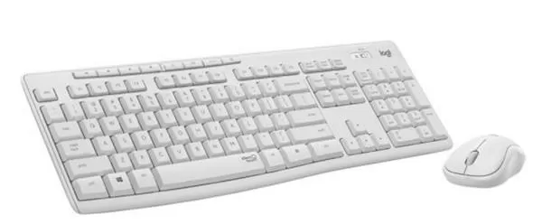 מקלדת ועכבר אלחוטיים Logitech MK295 Silent לבן תמונה 2