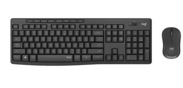 מקלדת ועכבר אלחוטיים Logitech MK295 Silent שחור