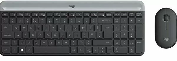 מקלדת דקה ועכבר LOGITECH MK470  אפור