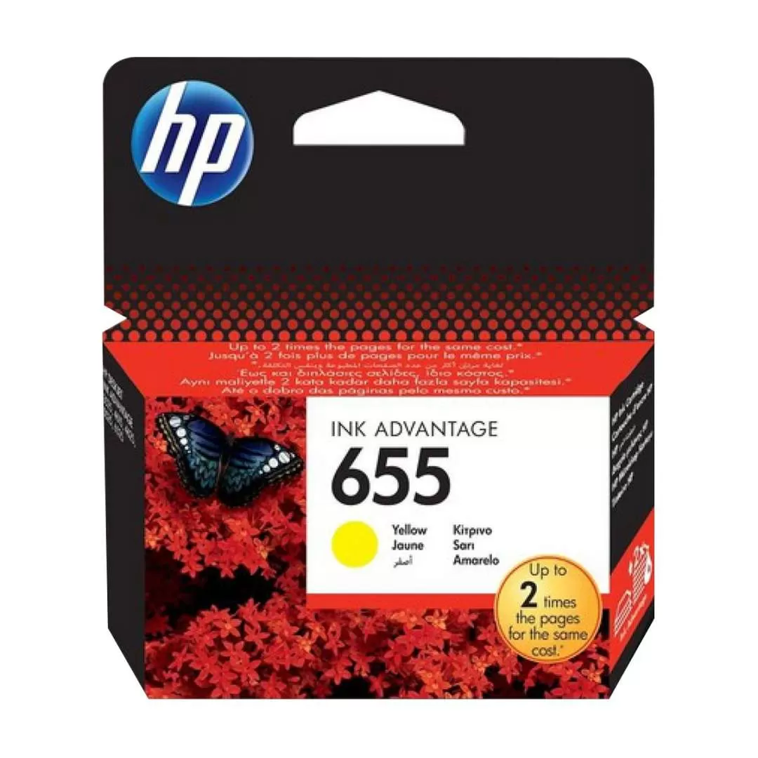 ראש דיו HP 655 צהוב