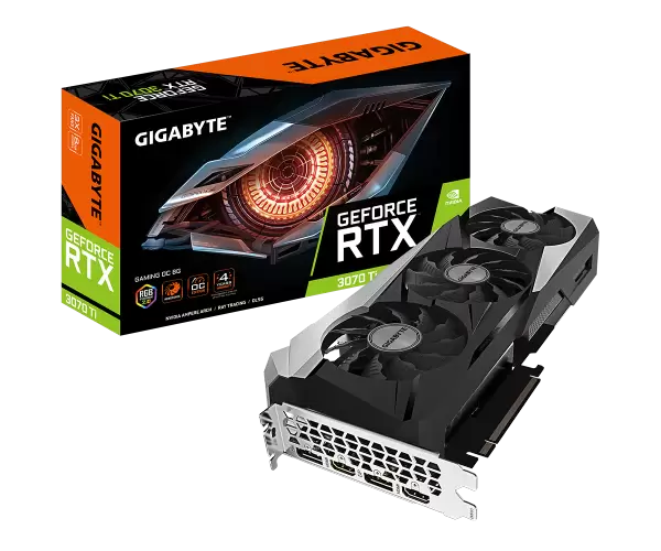 כרטיס מסך Gigabyte RTX3070 Ti Gaming OC 8G PCIEX16 4.0