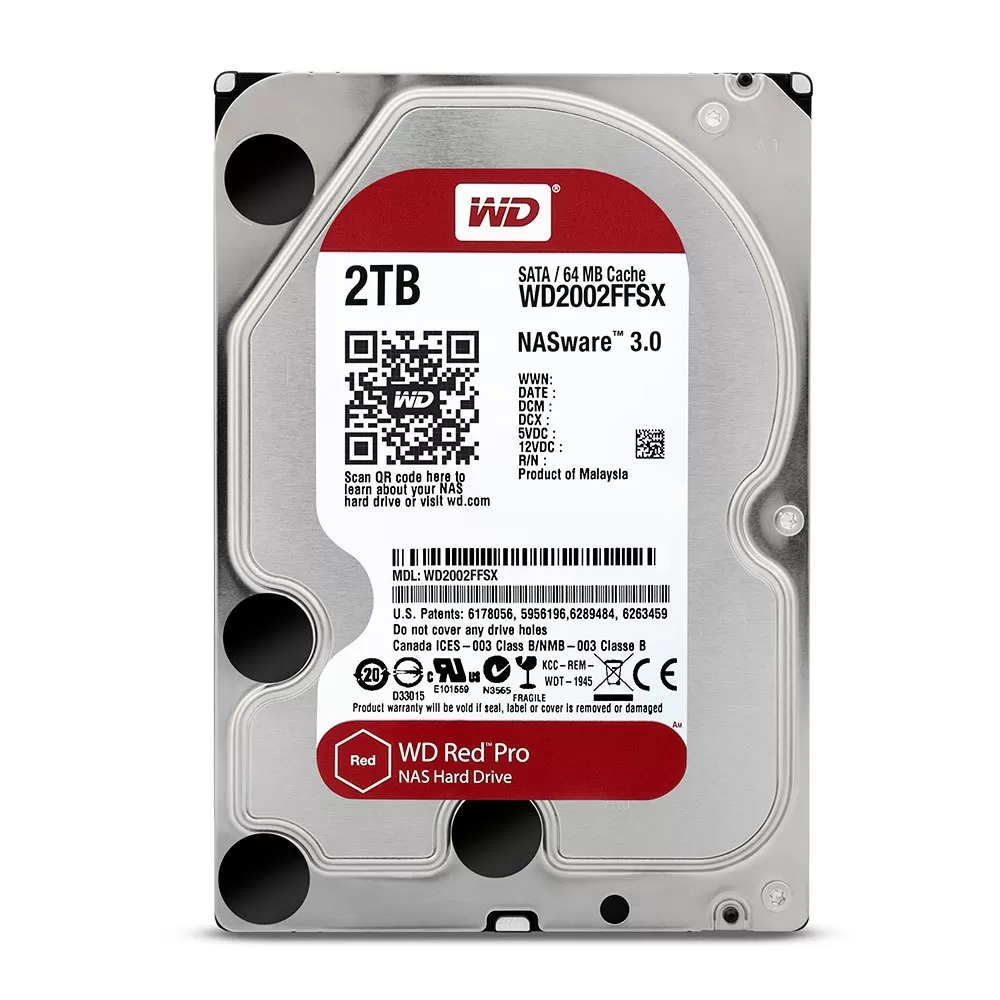 כונן פנימי WD2002FFSX 3.5 RED 2TB