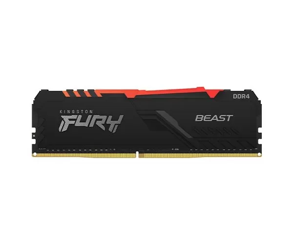 זכרון לנייח Kingston DDR4 Fury Beast RGB 8GB 3200MHZ CL16