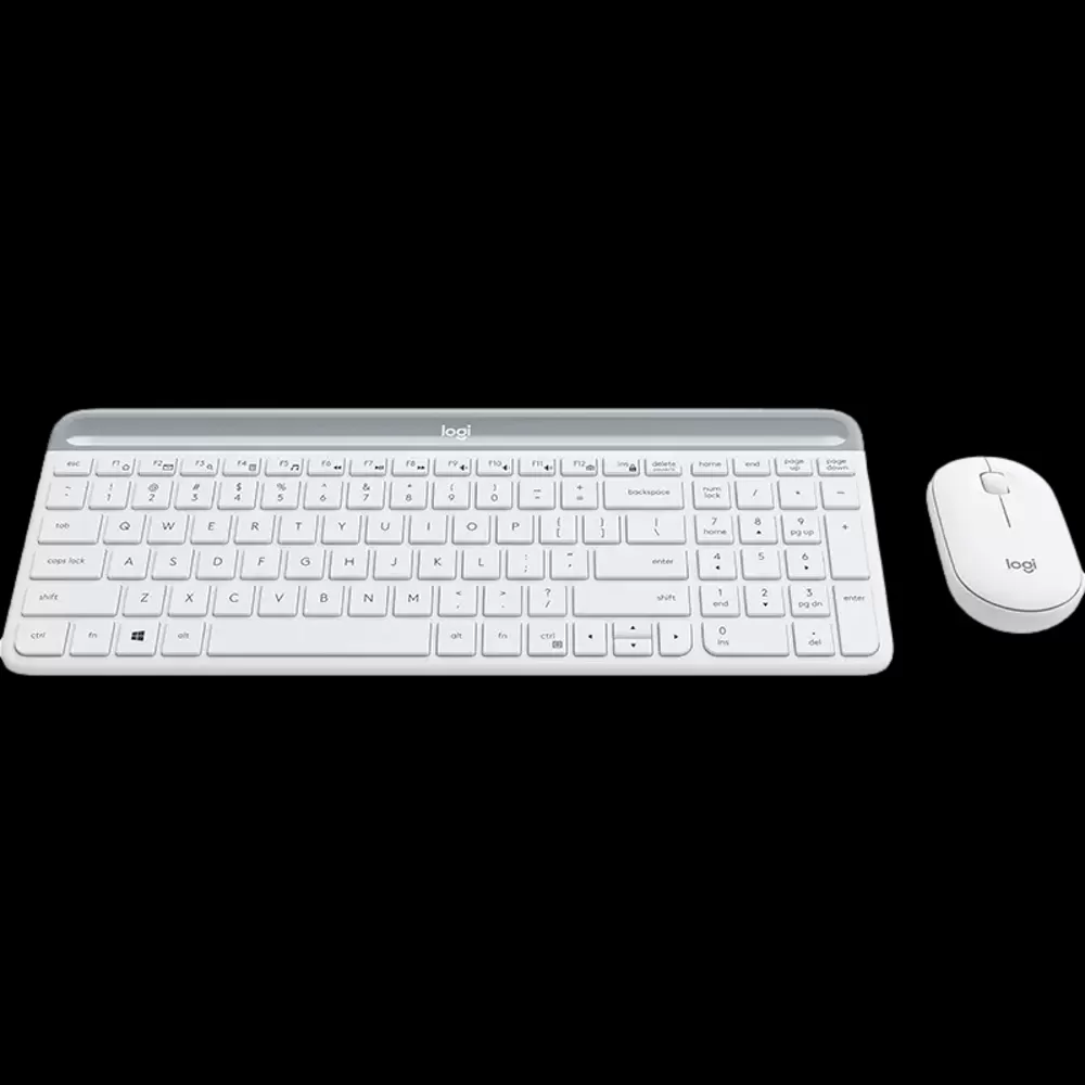 מקלדת דקה ועכבר מבית LOGITECH דגם MK470 בצבע לבן