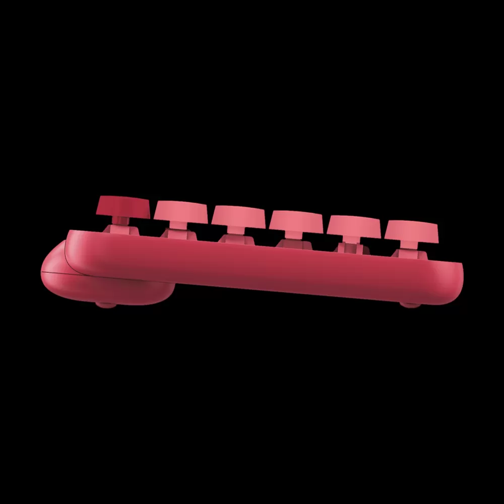 מקלדת מכאנית אלחוטית אדום ורוד LOGITECH POP Keys תמונה 4