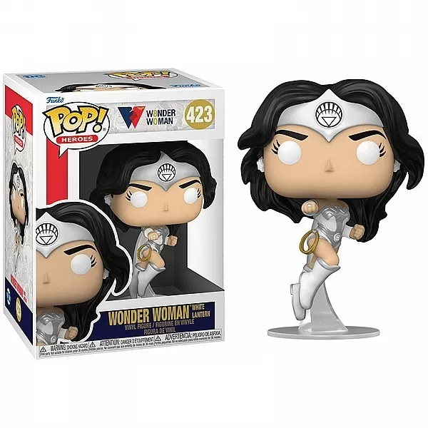 FUNKO POP WONDER WOMAN WHITE LANTERN 423