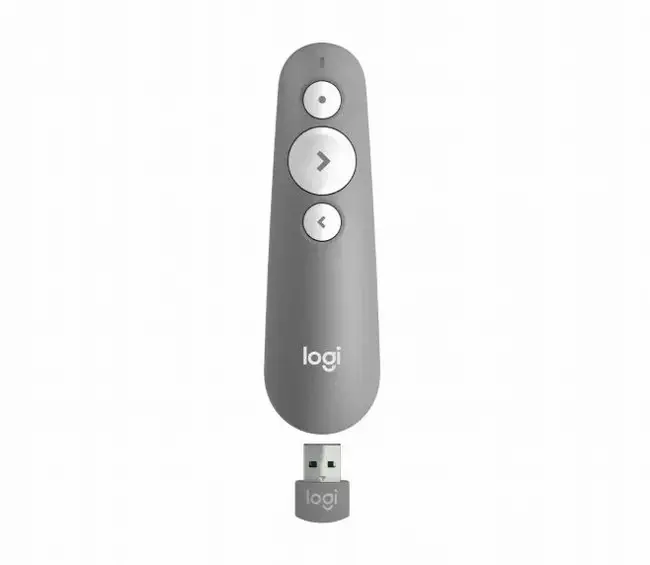 שלט אלחוטי למצגות Logitech R500 2.4GH בצבע אפור תמונה 2