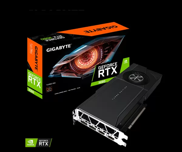כרטיס מסך Gigabyte GeForce RTX 3080 TURBO 10GB 2.0 320BIT PCIE 4.0X16