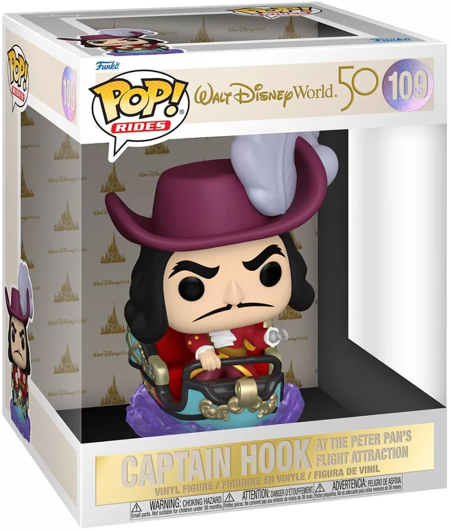 FUNKO POP! Disney World 50th Captain Hook on Peter Pan's Flight Attraction (Pop! Ride) 109