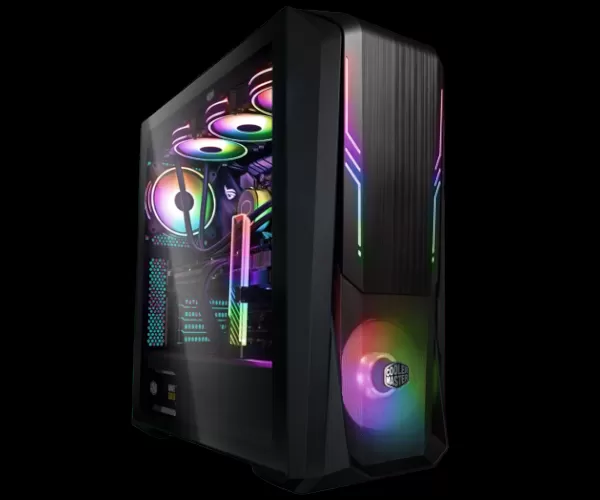 מארז Cooler Master MASTER BOX 500 ARGB FineMesh panel Side Glass