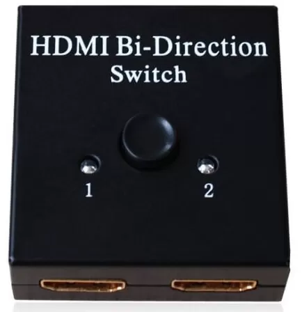 קופסת מיתוג HDMI V1.4 ידנית דו-כיוונית 2 ל-1 תומכת תלת מימד 2396 תמונה 2