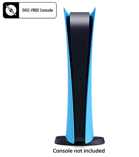 כיסוי לסוני 5 דיגיטלי PS5 DIGITAL COVER STARLIGHT BLUE כחול תמונה 2