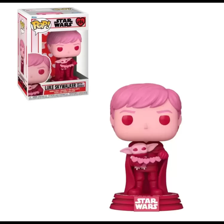 FUNKO POP - STAR WARS - LUKE SKYWALKER WITH GROGU 494