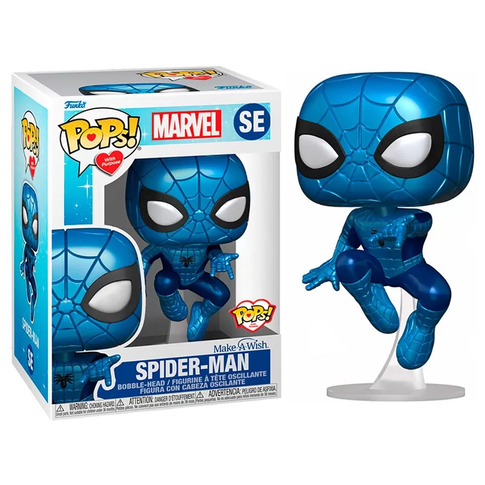 FUNKO POPS! WITH PURPOSE MARVEL SPIDER-MAN MAKE A WISH SE