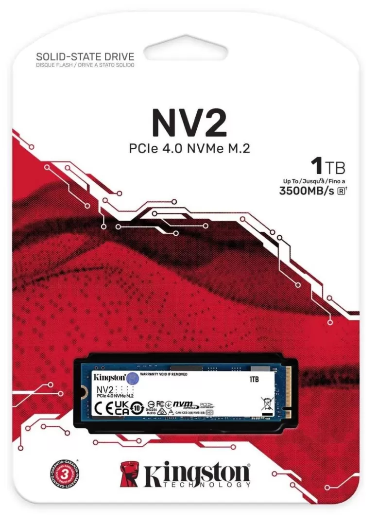 דיסק פנימי Kingston NV2 1TB NVME GEN 4.0 4X4 M.2 2280