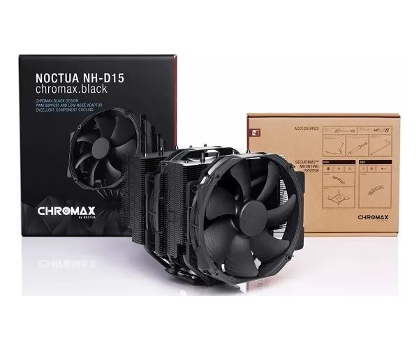 מאוורר NOCTUA NH-D15 250W TDP DUAL 140mm FAN Intel/Amd Black תמונה 4