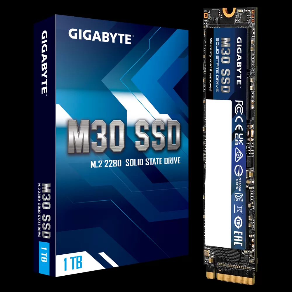 דיסק פנימי Gigabyte M30 SSD 1TB NVME Gen3 3500MBPS/3000MBPS