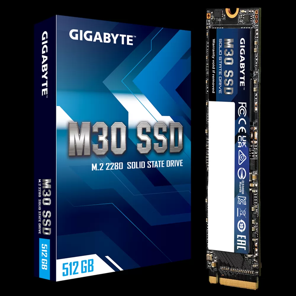 דיסק פנימי Gigabyte M30 SSD 512GB NVME Gen3 3500MBPS/2600MBPS