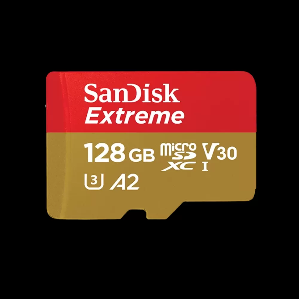 כרטיס זיכרון בנפח 128GB S.D EX MICRO 4K 190S מבית SANDISK