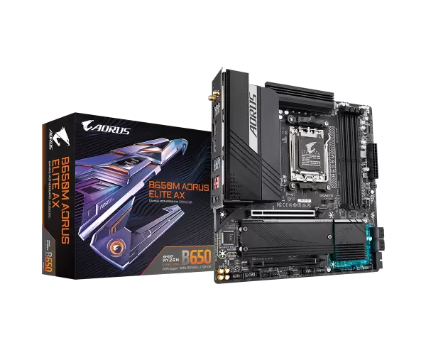 לוח Gigabyte B650M AORUS ELITE AX For AMD AM5 WIFI