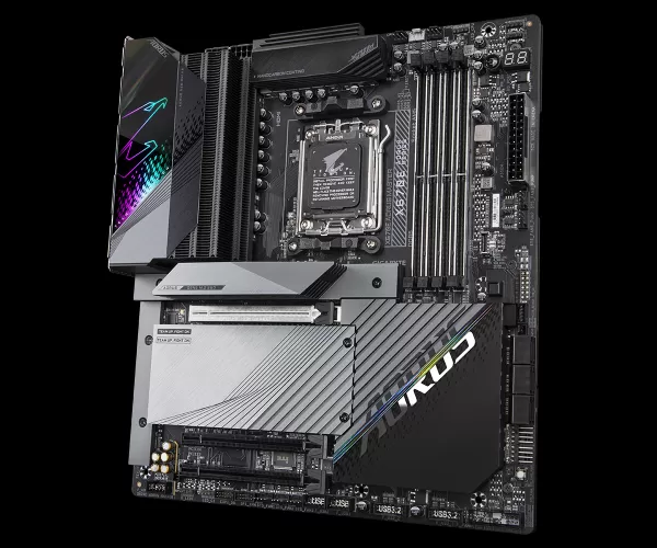 לוח Gigabyte X670E AORUS MASTER AMD AM5 DDR5 WIFI 6E ATX תמונה 3