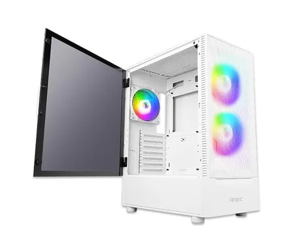 מארז Antec NX410 V2 RGB ATX MID Tower Glass Side panel White תמונה 3