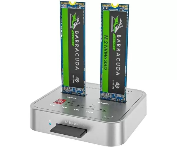 תחנת עגינה MAIWO K3016CL M.2 SATA/NVMe Docking Station 10Gbps