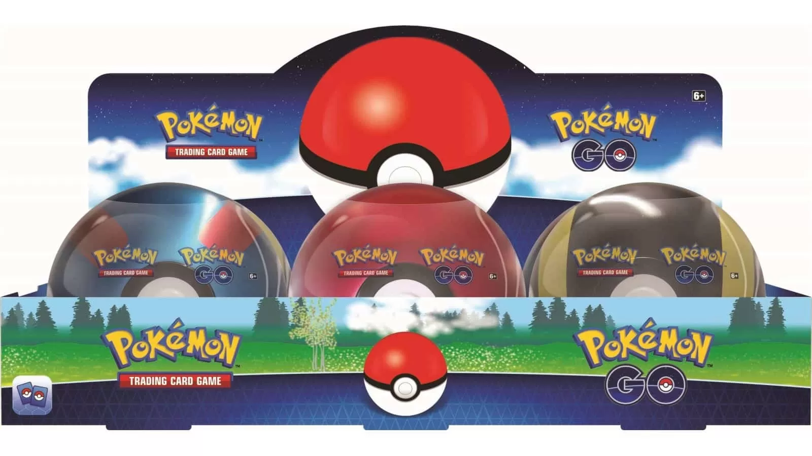 מארז קלפים Pokemon GO Pokeball Tin