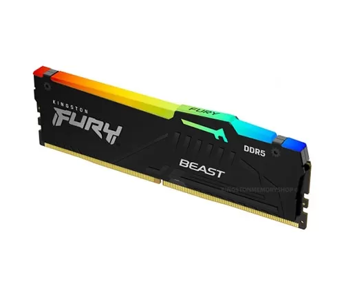 זכרון לנייח KINGSTON 16GB 5200MHz DDR5 CL40 DIMM FURY Beast RGB