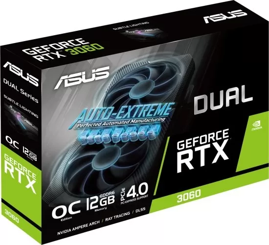 כרטיס מסך ASUS Dual RTX 3060 V2 OC 12GB GDDR6 HDMI 3xDP תמונה 2