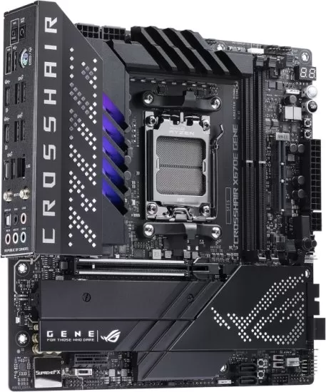 לוח אם ASUS ROG CROSSHAIR X670E GENE AMD AM5 X670 DDR5 תמונה 2