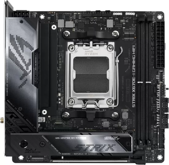 לוח אם ASUS ROG STRIX X670E-I GAMING WIFI AMD AM5 X670 DDR5
