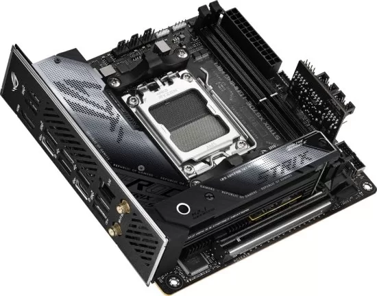 לוח אם ASUS ROG STRIX X670E-I GAMING WIFI AMD AM5 X670 DDR5 תמונה 3