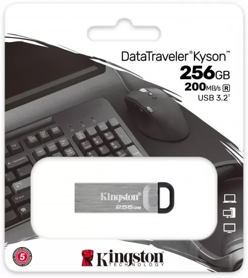 זכרון נייד KINGSTON 256GB USB3.2 Gen 1 DataTraveler Kyson