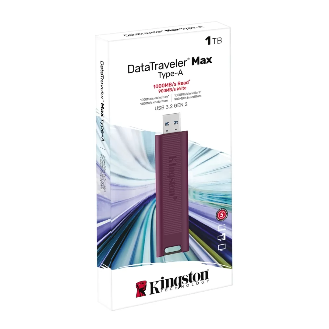 זכרון נייד KINGSTON 1TB DataTraveler Max 1000R/900W USB 3.2 Gen 2 תמונה 3