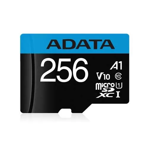 כרטיס זיכרון ADATA Micro SDXC 256GB W/1 ADAPTER Class 10