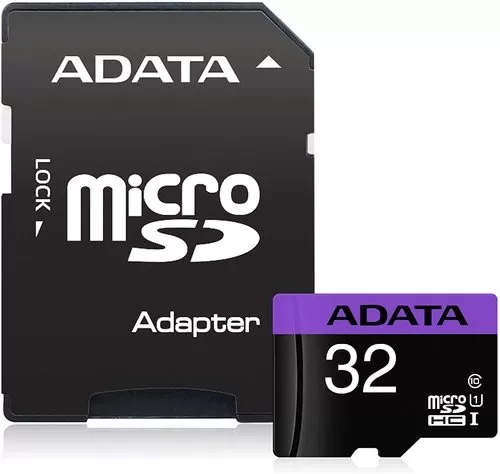 כרטיס זיכרון ADATA Micro SD 32GB W/1 ADAPTER