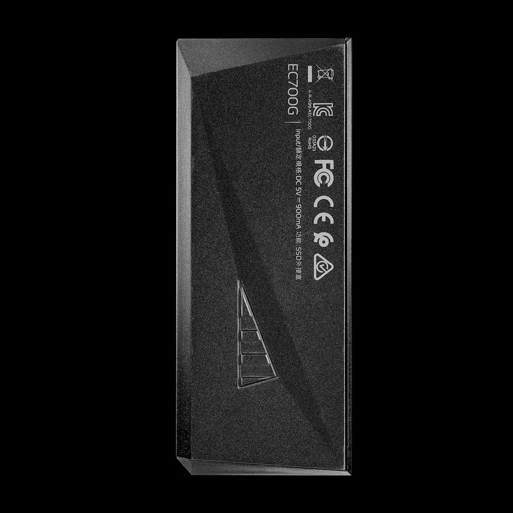 מתאם ADATA EC700 USB 3 Gen 2 Type-C M.2 PCIe/NVMe/SATA SSD תמונה 2