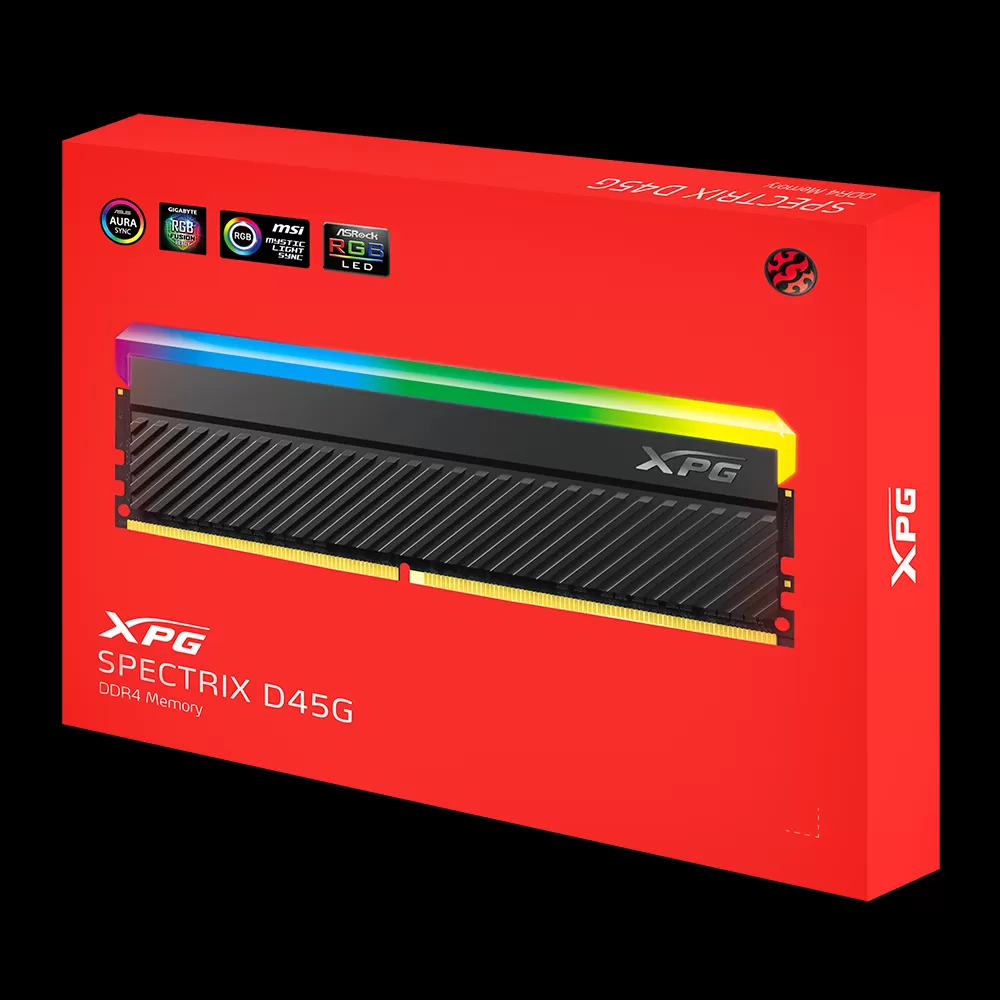 זכרון למחשב XPG D45G RGB 8GB DDR4 DRAM 3600MHz תמונה 3