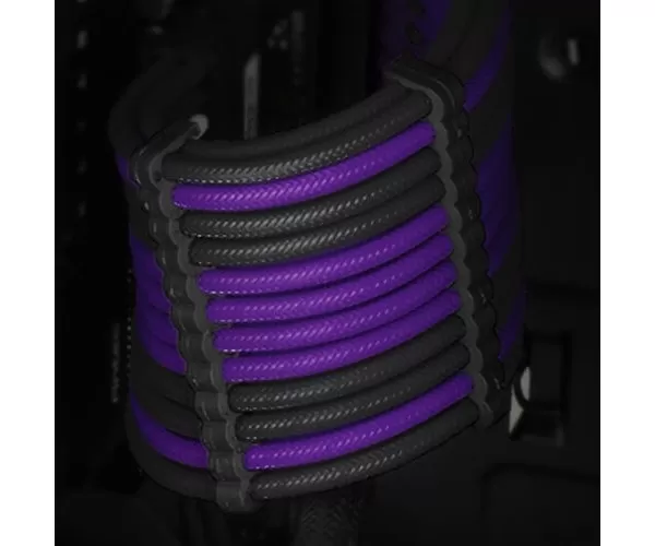 כבלים מאריכים Antec Sleeved extension Cable Kit Purple/Black תמונה 3