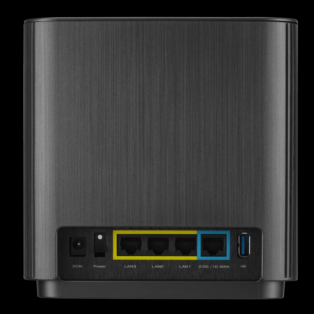 ראוטרASUS ZenWiFi XT9-1PK Mesh Router AX7800 WiFi 6  שחור תמונה 2