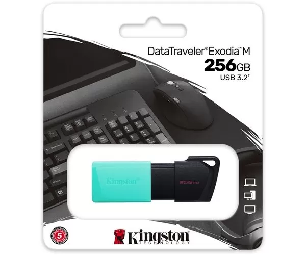 זכרון נייד Kingstone DataTraveler Exodia M 256GB USB 3.2 תמונה 3