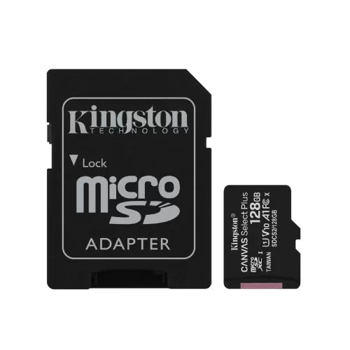 כרטיס זיכרון 128GB micSDXC Canvas Select Plus 100R A1 C10+ADP