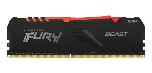 זכרון למחשב Kingston FURY Beast RGB 16GB (1X16) 2666MHz DDR4 CL16