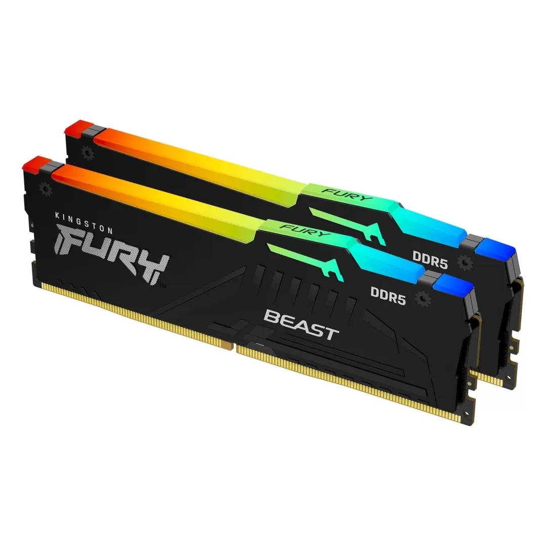 זכרון למחשב  Kingston FURY™ Beast DDR5 RPB 16GB 4800MT/s  CL38 (2X8GB)