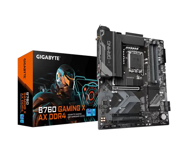 לוח אם Gigabyte B760 GAMING X AX DDR4 WIFI 6E BT PCIE 4.0 ATX