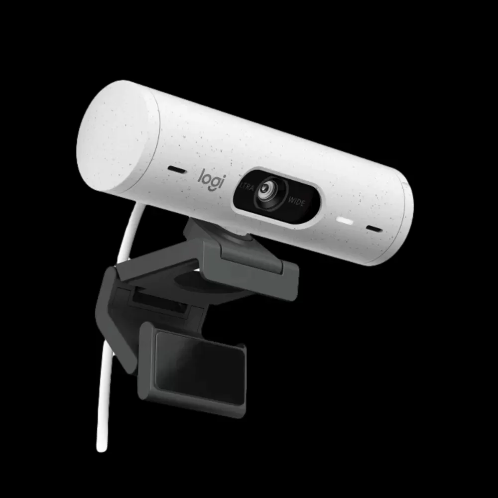 מצלמת רשת Logitech BRIO 500 – צבע לבן תמונה 2